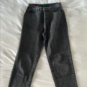 Vintage Black Stone Wash Jeans – Straight Leg, Relaxed Fit